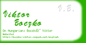 viktor boczko business card